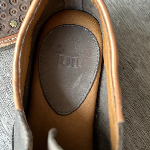 Juil Fogo Napa Leather Tep Tone Slip on Loafer - Picture 6 of 8